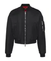 Dsquared2 Zippered Long-sleeved Cotton Suit In Black