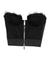Dsquared2 Strapless Lace Cropped Corset Top In Black