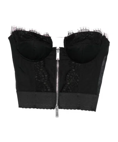 DSQUARED2 ZIPPERED TUBE TOP