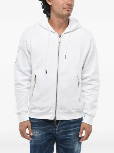 Dsquared2 Zip-up Hoodie In White