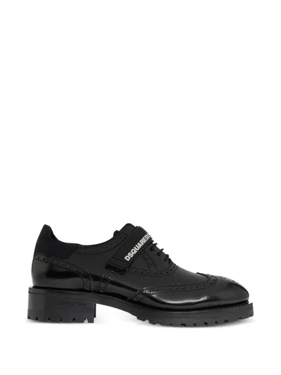 Dsquared2 -logo Oxford Shoes In Black