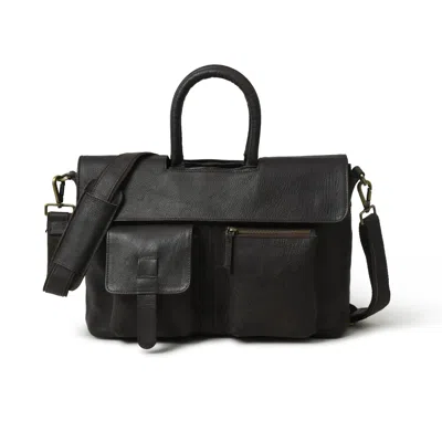 Dötch Leather Men's Brown Sudheer Leather Messenger Laptop Bag