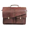 Dötch Leather Men's Bryan Messenger Bag- Brown