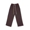 Du & Berry Women's Brown Sojourn Linen Wide Leg Pants In Chocolate In Brown