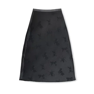 Du & Berry Women's Four Noble Jacquard Skirt In Black