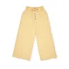 Du & Berry Women's Sway Cotton Palazzo Pants In Butter Yellow In Yellow