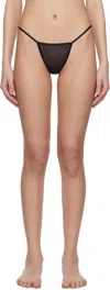 Du Ciel Black Doux Slip Briefs In Black