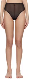 Du Ciel Black Léger High Waist Briefs In Black