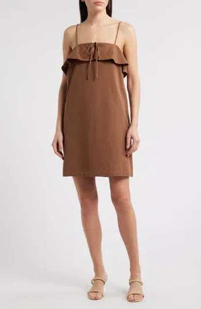 Du Paradis Acacia Minidress In Brown