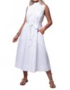 Du Paradis Malibu Midi Dress In White In White