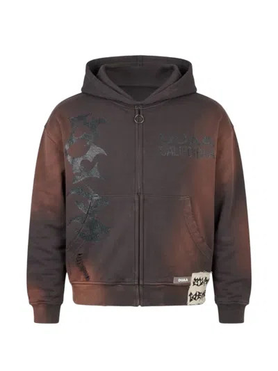 Duaa Cave Stone Hoodie In Brown