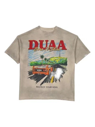 Duaa Hollywood Graphic T-shirt In Neutral