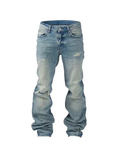 Duaa Neptune Distressed Jeans In Blue
