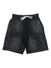 Duaa Passion Stone Track Shorts In Black