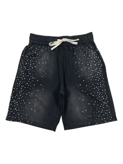 Duaa Passion Stone Track Shorts In Black