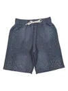 Duaa Success Stone Track Shorts In Blue