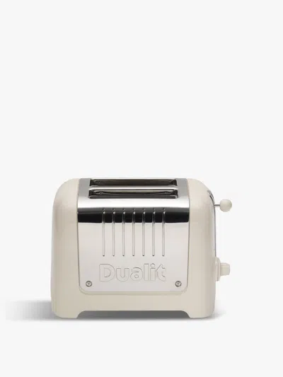 Dualit 2-slot Lite Toaster In Canvas White