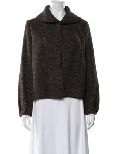 Pre-owned Dušan Alpaca Jacket In Black