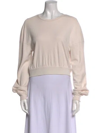 Pre-owned Dušan Bateau Neckline Long Sleeve Sweatshirt In Neutral