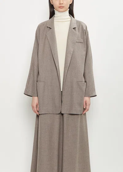 Dušan Batwinged Flannel Blazer In Gray