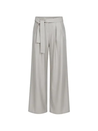 Dušan Belted Wide-leg Trousers In Gray