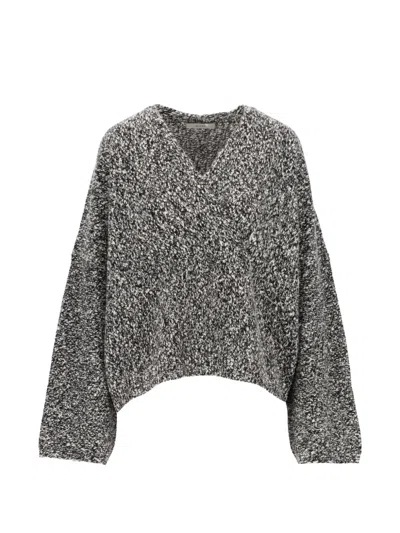 Dušan Burleigh V-neck Sweater In Gray