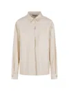 Dušan Buttoned Pocket Coat In Neutral