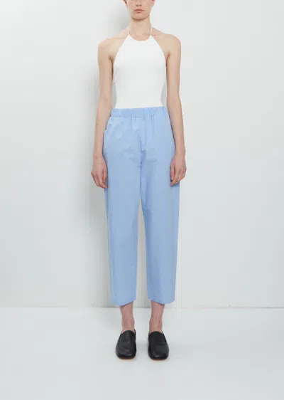 Dušan Carrot Cotton Pants In Blue