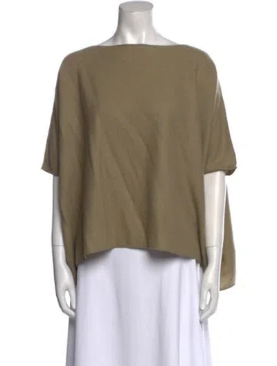 Pre-owned Dušan Cashmere Bateau Neckline Sweater In Neutral