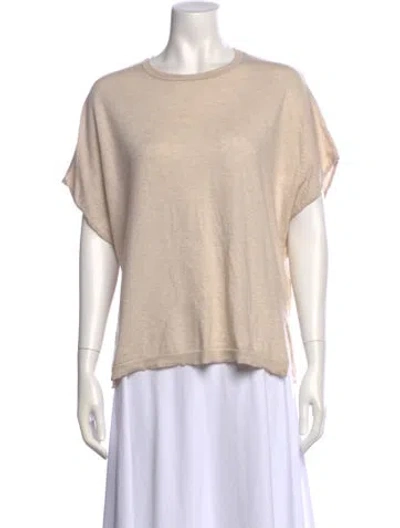 Pre-owned Dušan Cashmere Bateau Neckline Sweater In Neutral