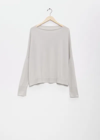 Dušan Cashmere Boat Neck Sweater In Ice