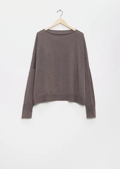 Dušan Cashmere Boat Neck Sweater In Lava