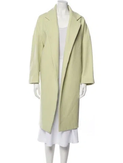 Pre-owned Dušan Cashmere Coat In Green
