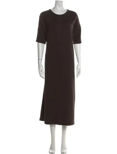 Pre-owned Dušan Cashmere Crew Neck Sweater In Brown