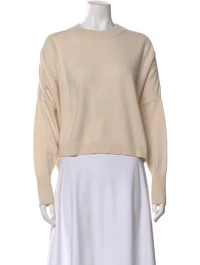 Pre-owned Dušan Cashmere Crew Neck Sweater In Neutral