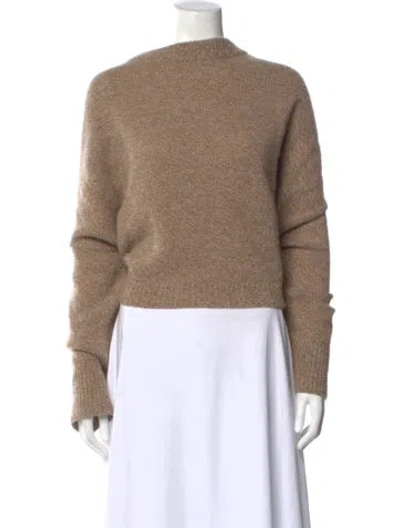 Pre-owned Dušan Cashmere Crew Neck Sweater In Neutral