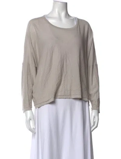 Pre-owned Dušan Cashmere Crew Neck Sweater In Neutral