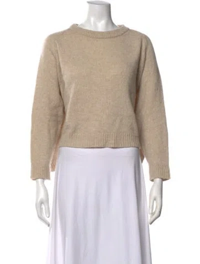 Pre-owned Dušan Cashmere Crew Neck Sweater In Neutrals