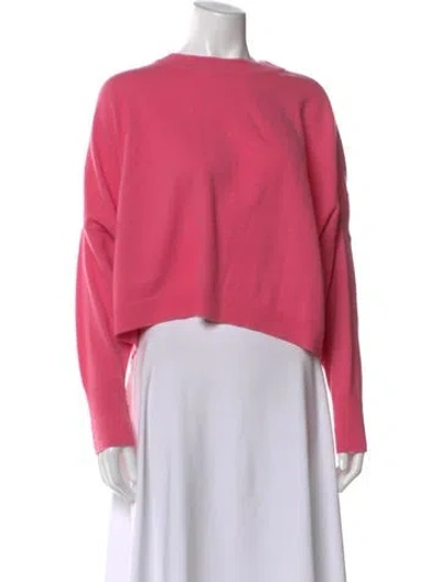 Pre-owned Dušan Cashmere Crew Neck Sweater In Pink