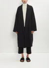 Dušan Cashmere Herringbone Oversized Coat In Black