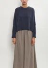 Dušan Cashmere Iconic Crewneck Sweater In Blue