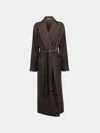 Dušan Cashmere Long Robe Size: M In Brown