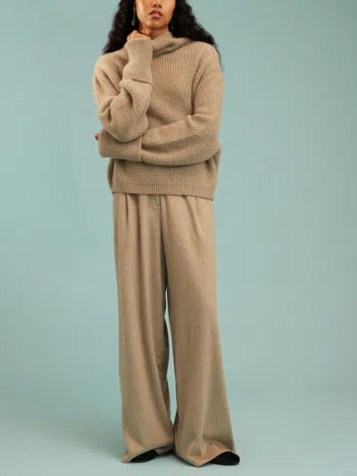 Dušan Cashmere Mock-neck Kimono-sleeve Sweater One Size