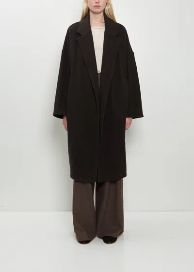 Dušan Cashmere Oversized Coat Herringbone In Brown