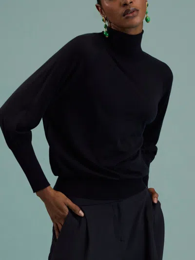 Dušan Cashmere Rollneck Sweater One Size In Black
