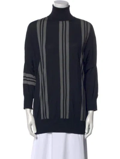 Pre-owned Dušan Cashmere Striped Tunic In Multi