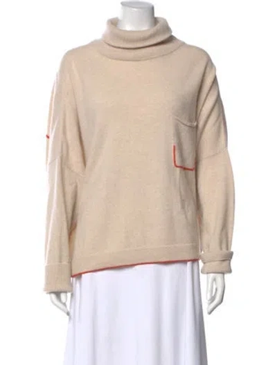 Pre-owned Dušan Cashmere Turtleneck Sweater In Neutral