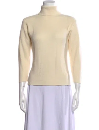 Pre-owned Dušan Cashmere Turtleneck Sweater In Neutral