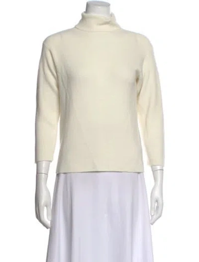 Pre-owned Dušan Cashmere Turtleneck Sweater In Neutral