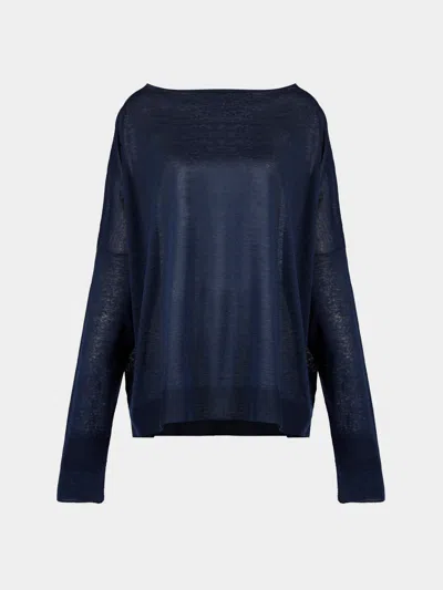 Dušan Chunky Linen Boat-neck Sweater One Size